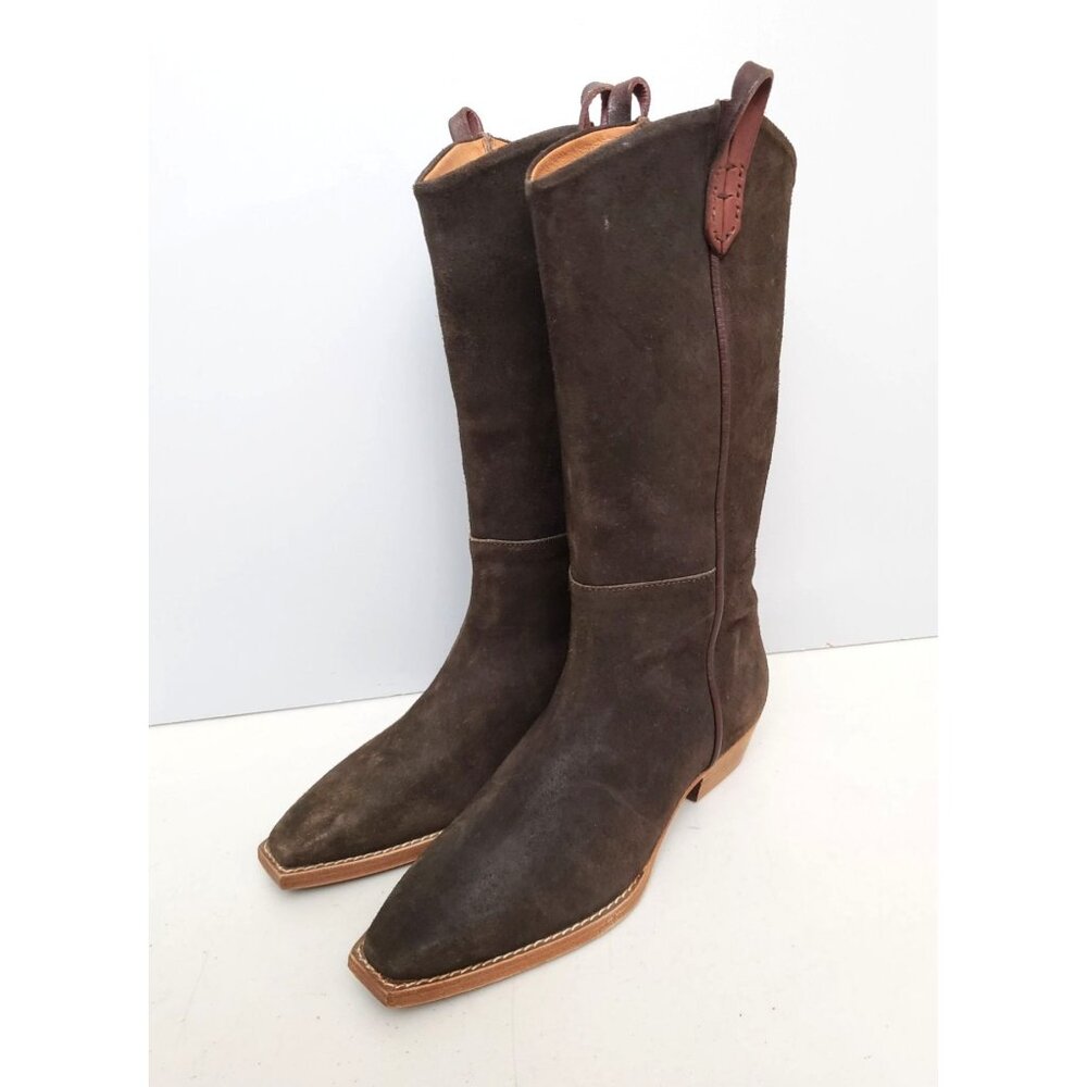 Free People Montage Tall Boots in Chocolate Size 37 - Picture 2 of 5